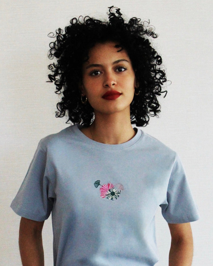 Fleur T-shirt - Blue haze - Juliette Design