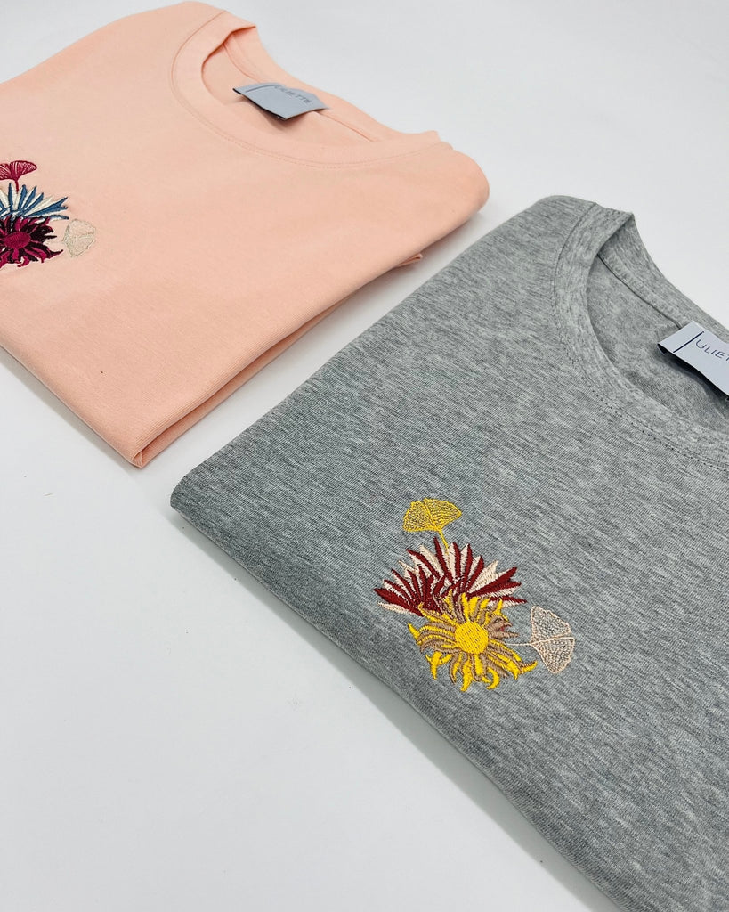 Fleur T-shirt - Cloudy grey - Juliette Design