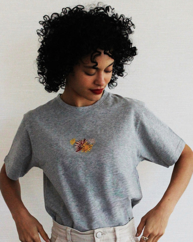 Fleur T-shirt - Cloudy grey - Juliette Design