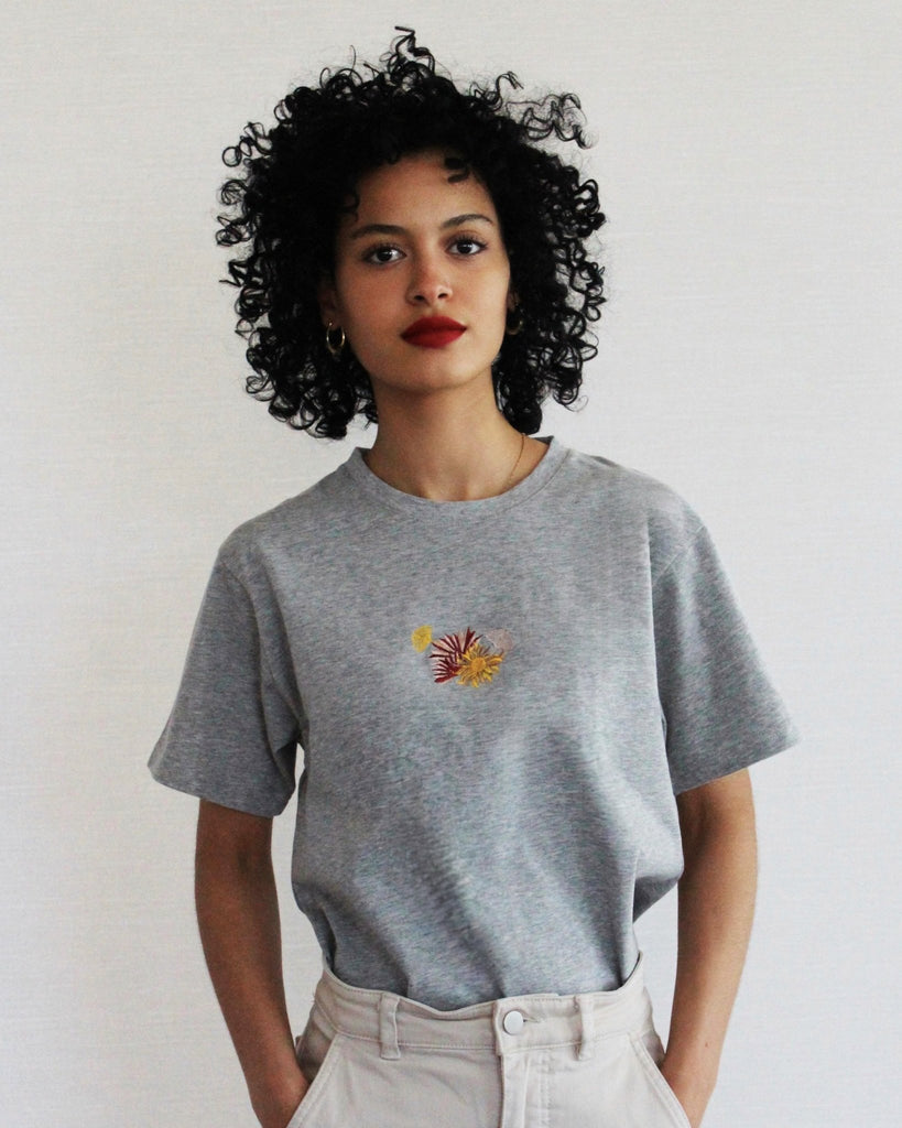 Fleur T-shirt - Cloudy grey - Juliette Design