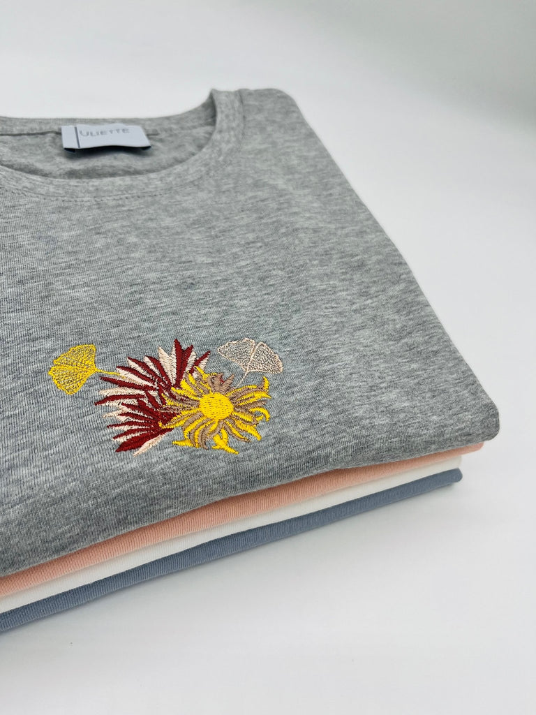 Fleur T-shirt - Cloudy grey - Juliette Design