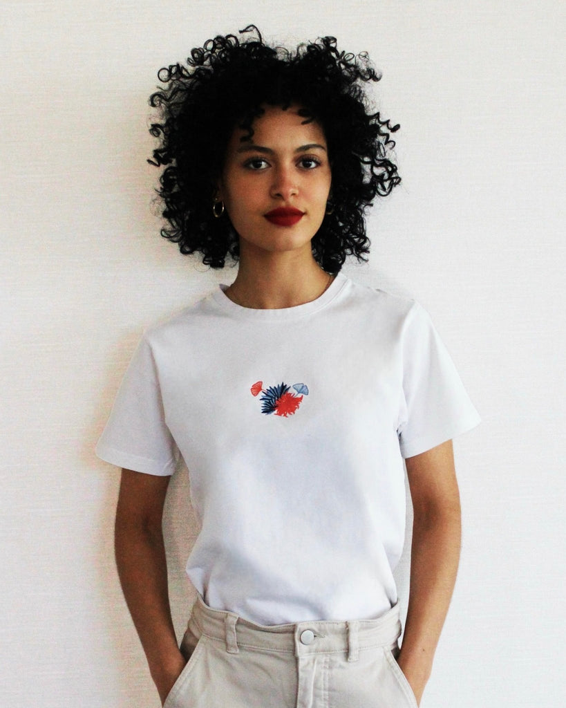 Fleur T-shirt - White - Juliette Design