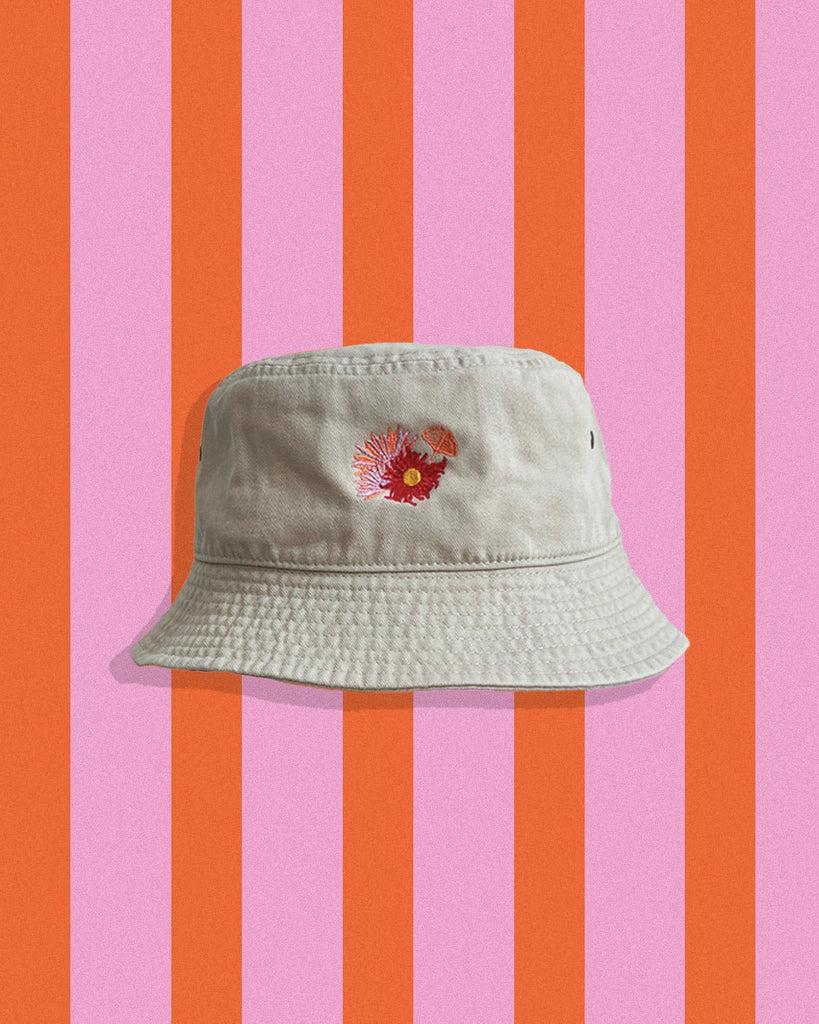 Flora Bucket Hat - Cream - Juliette Design