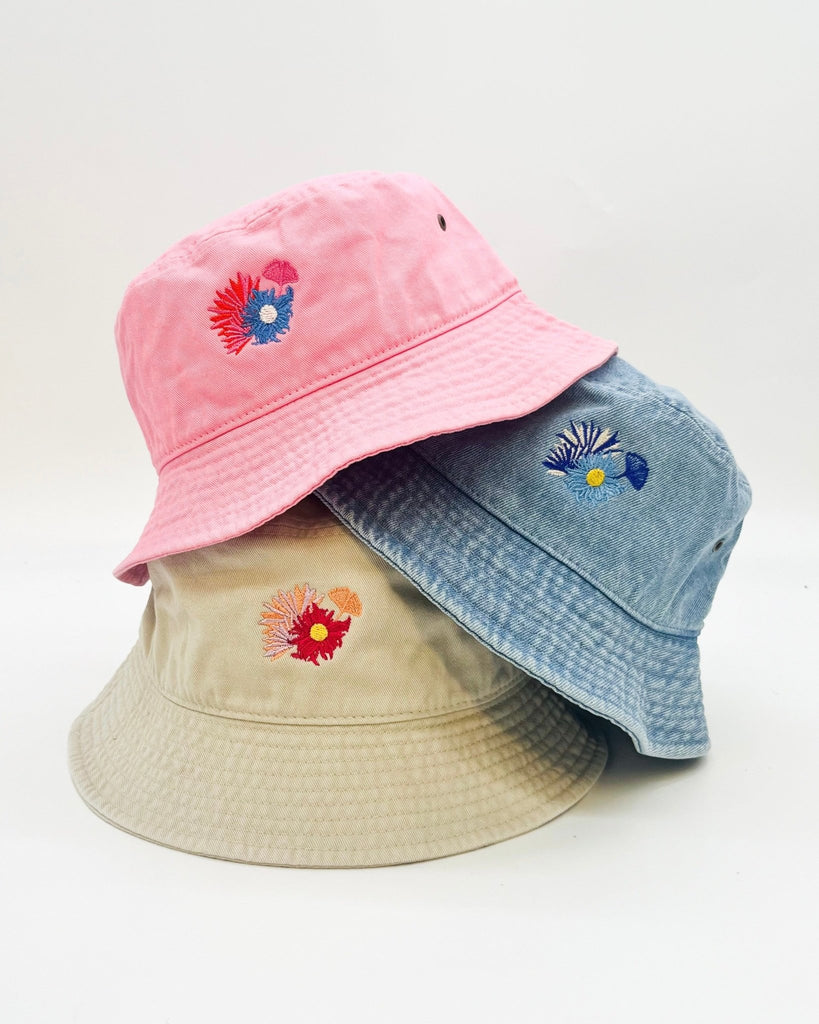 Flora Bucket Hat - Cream - Juliette Design