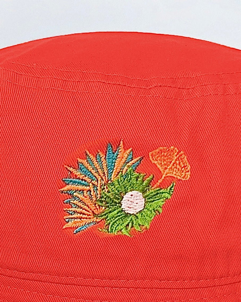 Flora Bucket Hat - Orange - Juliette Design