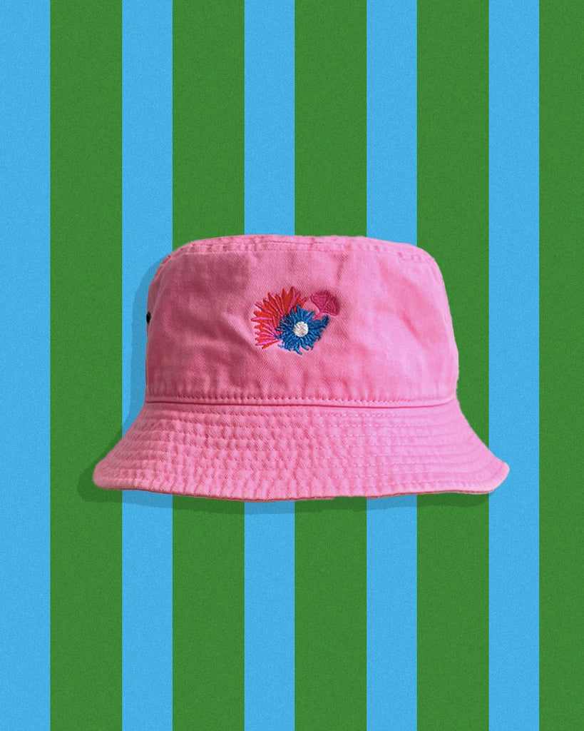 Flora Bucket Hat - Pink - Juliette Design