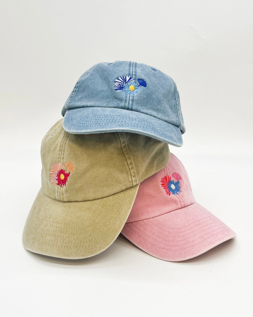 Flora Cap - Washed Denim - Juliette Design
