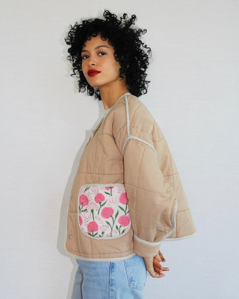 Lillie Jacket - Camel Bloom - Juliette Design