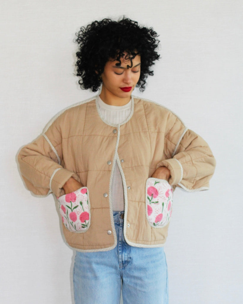 Lillie Jacket - Camel Bloom - Juliette Design