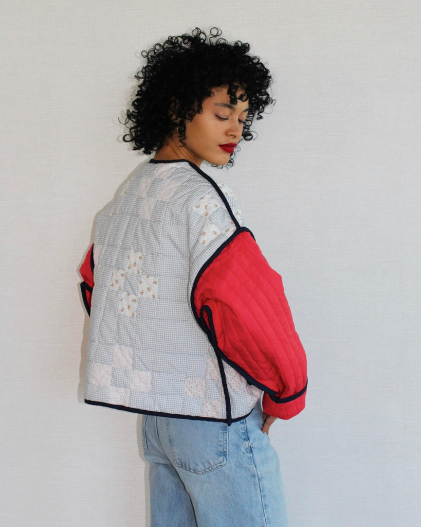 Lillie Jacket - Navy Frame - Juliette Design