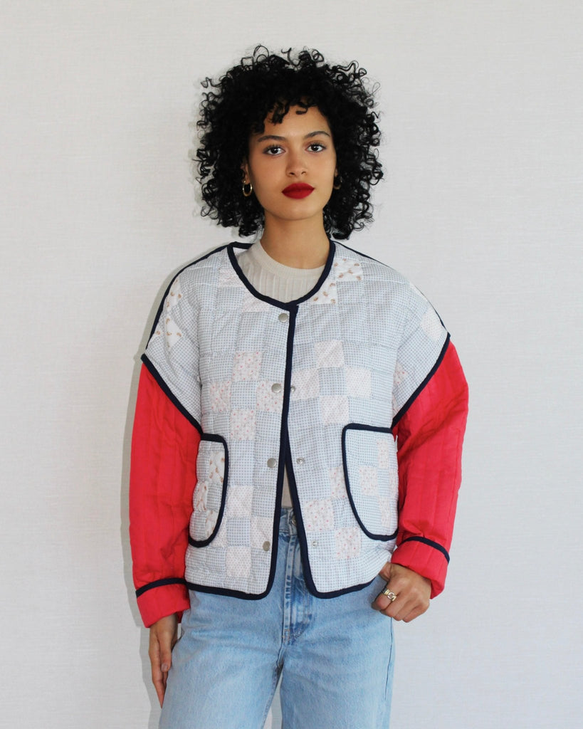 Lillie Jacket - Navy Frame - Juliette Design