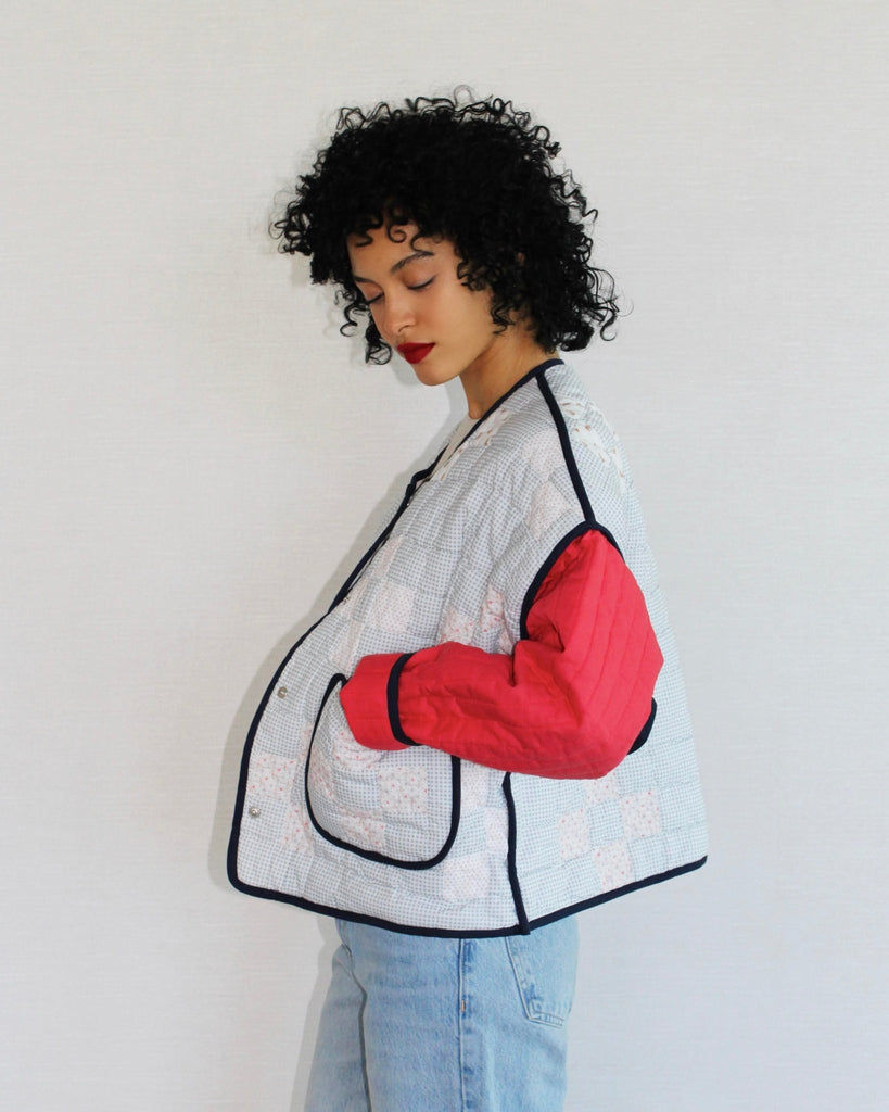 Lillie Jacket - Navy Frame - Juliette Design