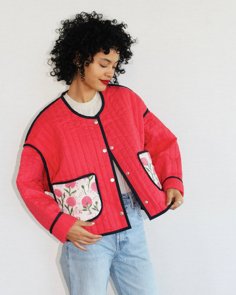 Lillie Jacket - Ruby - Juliette Design