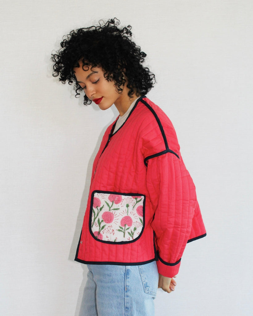 Lillie Jacket - Ruby - Juliette Design